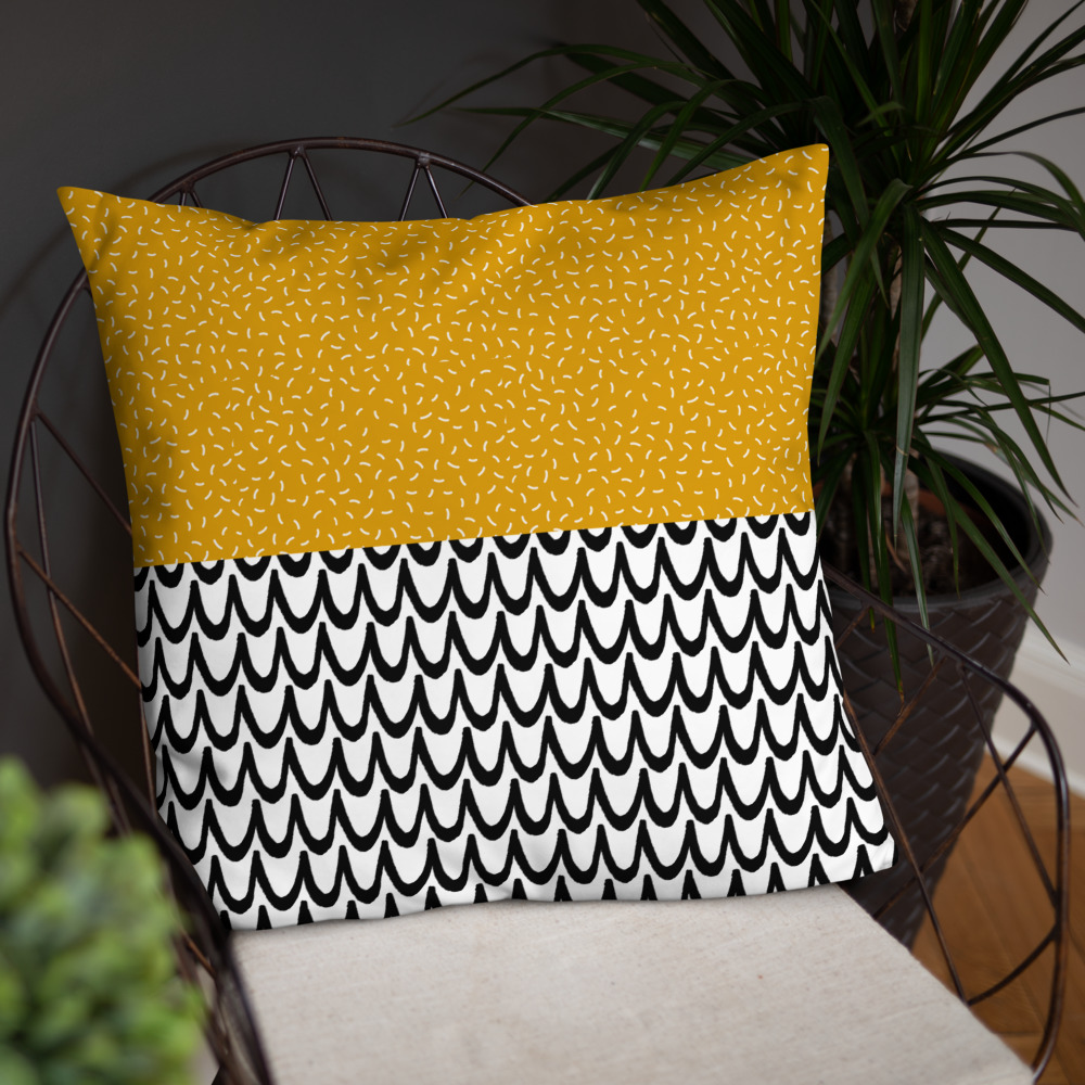 Leve ao Mar - Pillow - The exclusive Bossa Nova pattern.