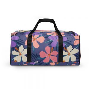 Leve ao Mar - Training Bag with Floral Print. Back