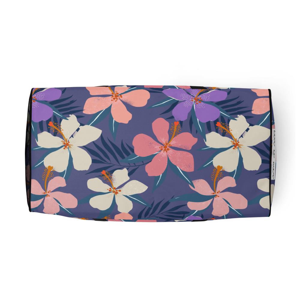 Leve ao Mar - Training Bag with Floral Print. Bottom