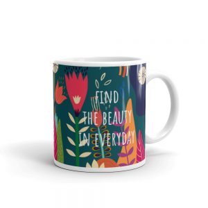 Colorful quote mug