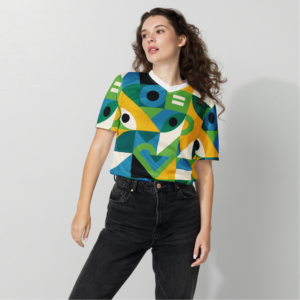 Brazilcore Sports T-Shirt - geometric pattern sports t shirt