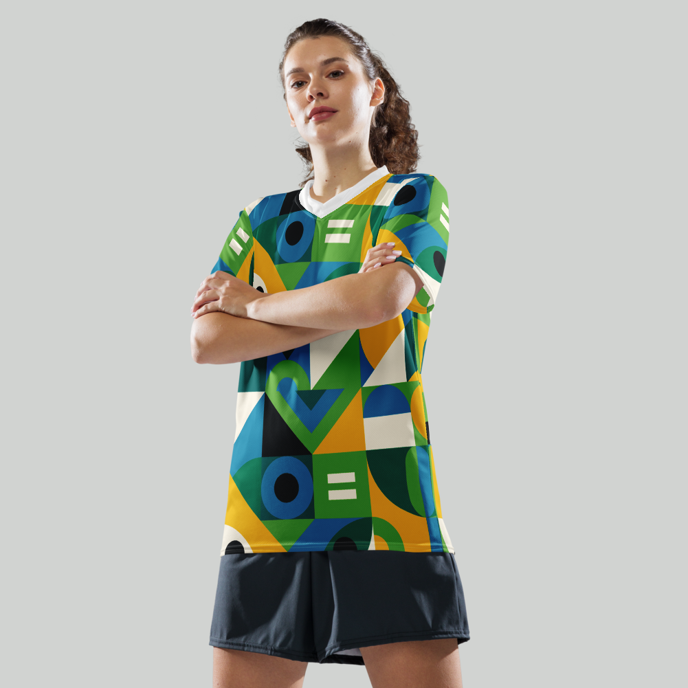 Brazil geometric world cup t shirt
