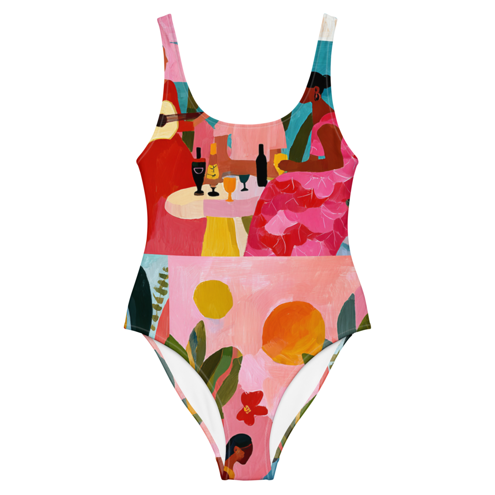 one piece swimsuit autoral design inspired from Rio de Janeiro
