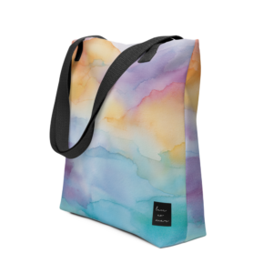 Brisa tote bag with soft pastel colors inspired by Rio de Janeiro breeze, light and fluid everyday design