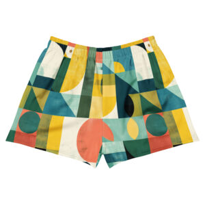 abstract sports shorts inspired by Brazilian movement and rhythm
