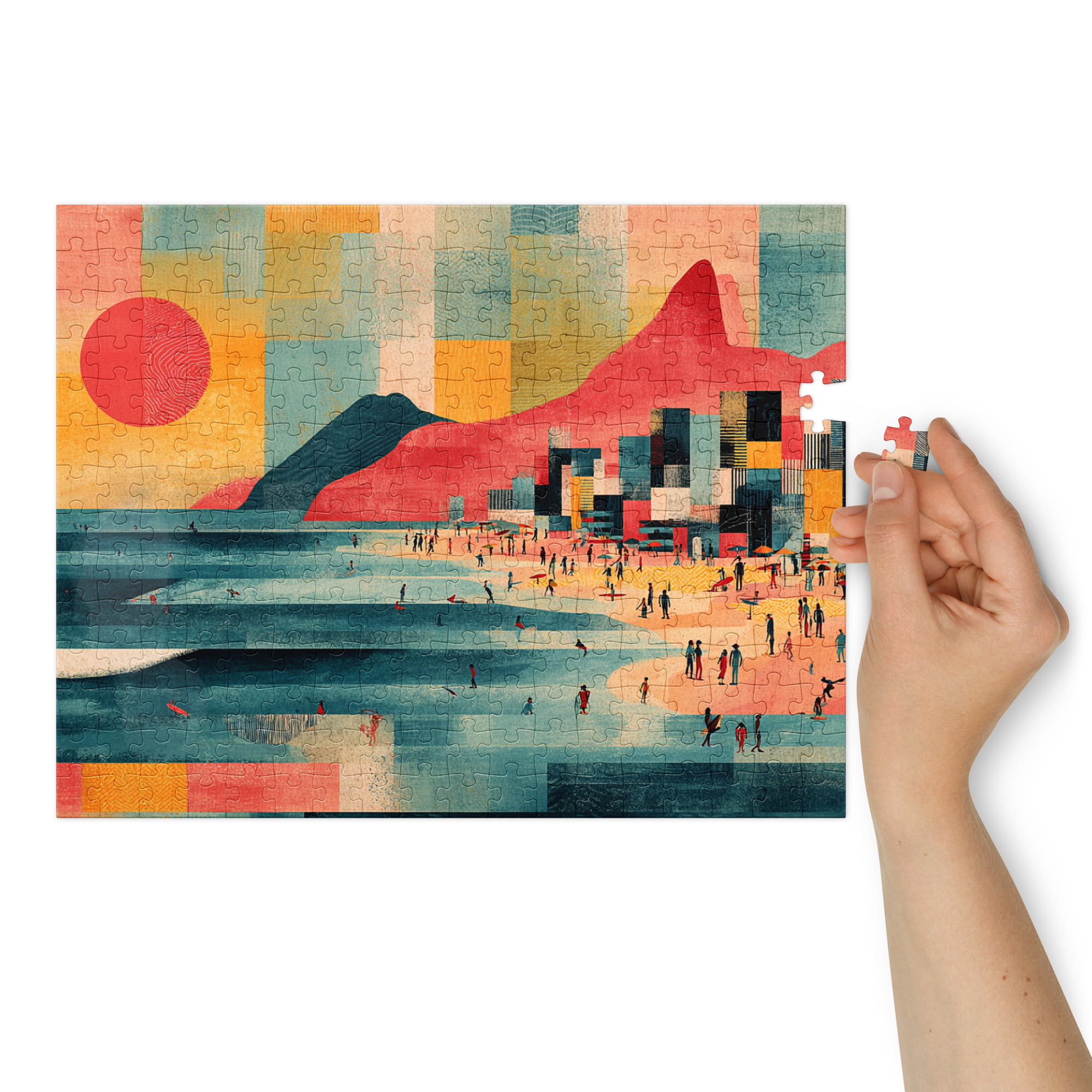 Carioca Jigsaw Puzzle – Geometric Art Design - Image 4
