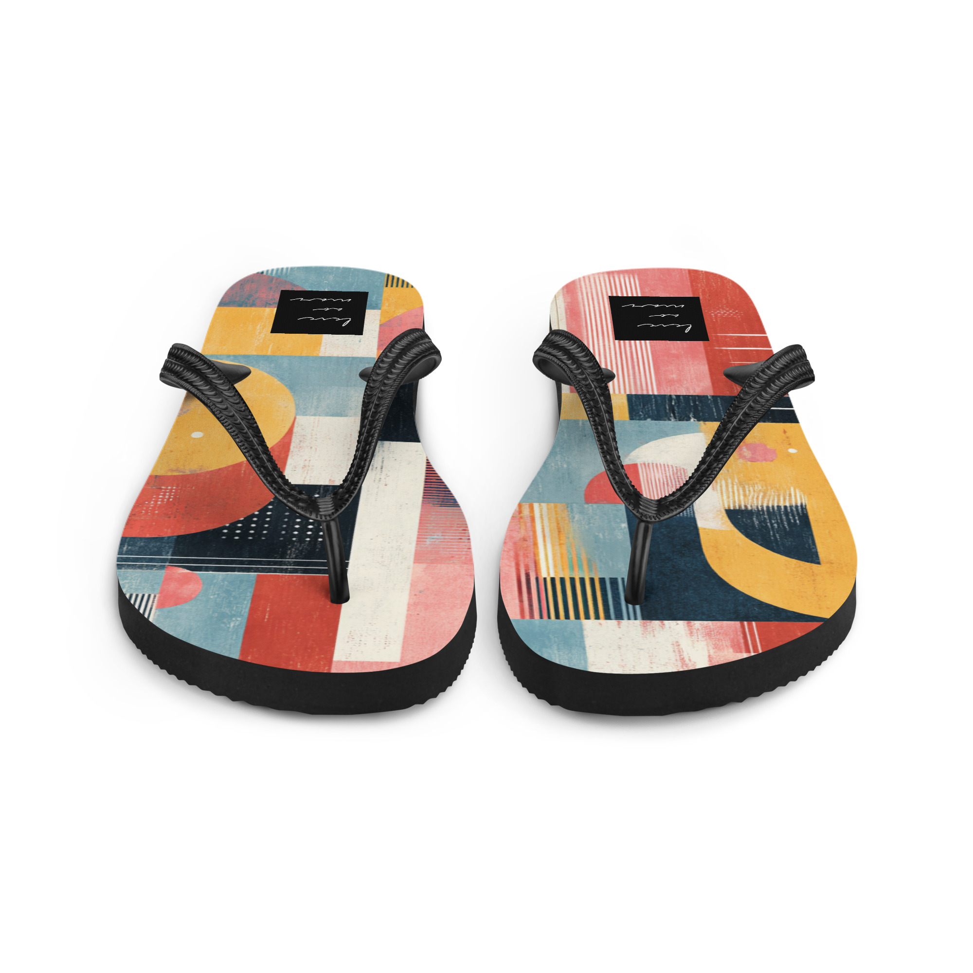 Carioca Flip-Flops – Geometric Color Design - Image 4