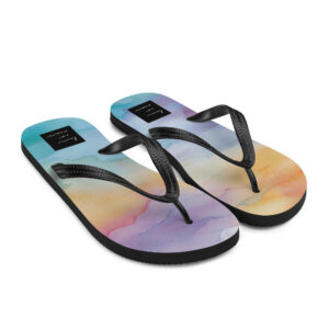 Brisa flip flops with soft pastel colors inspired by Rio de Janeiro breeze, lightweight and airy summer sandals