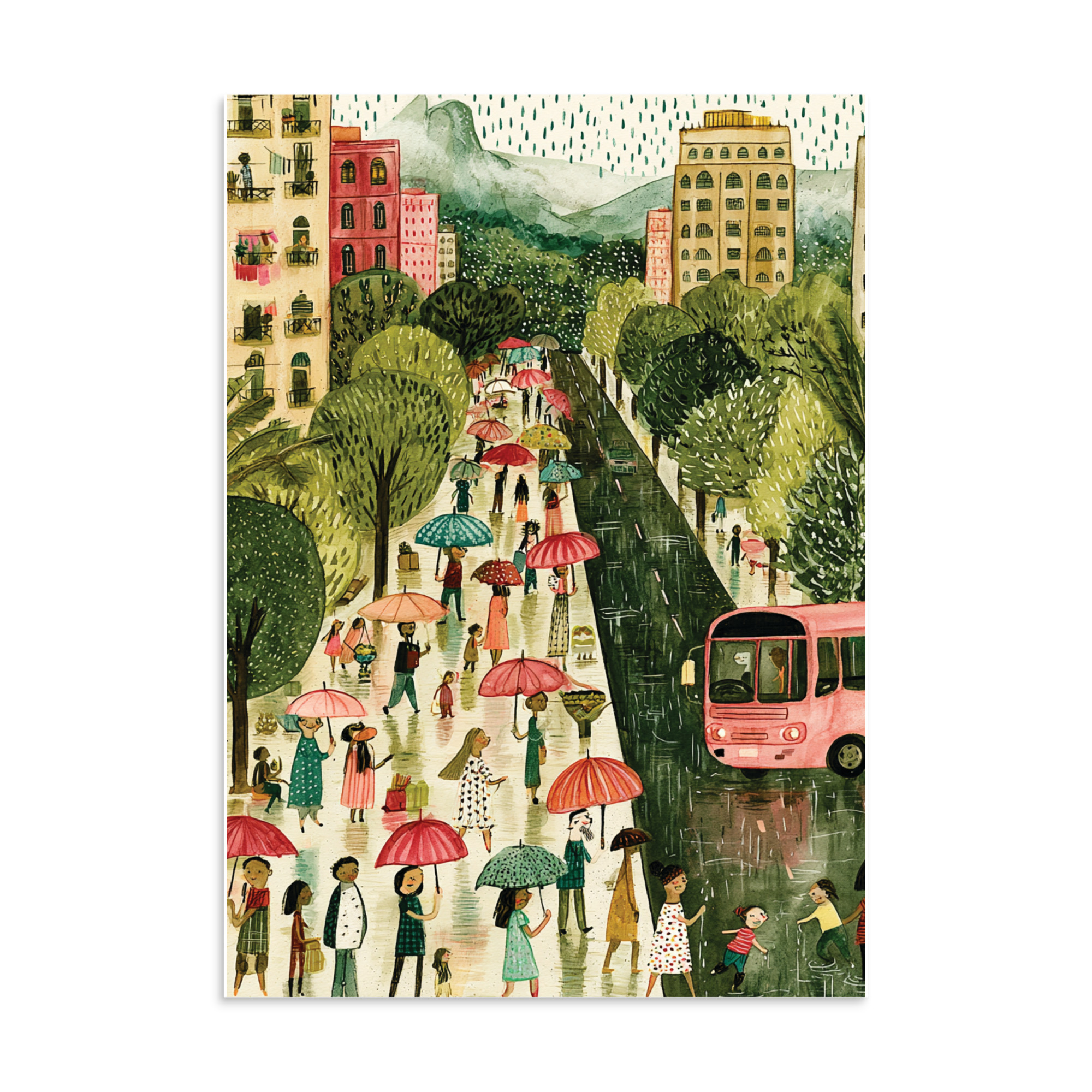 Poster Rio – Botafogo Rainy Day - Image 3