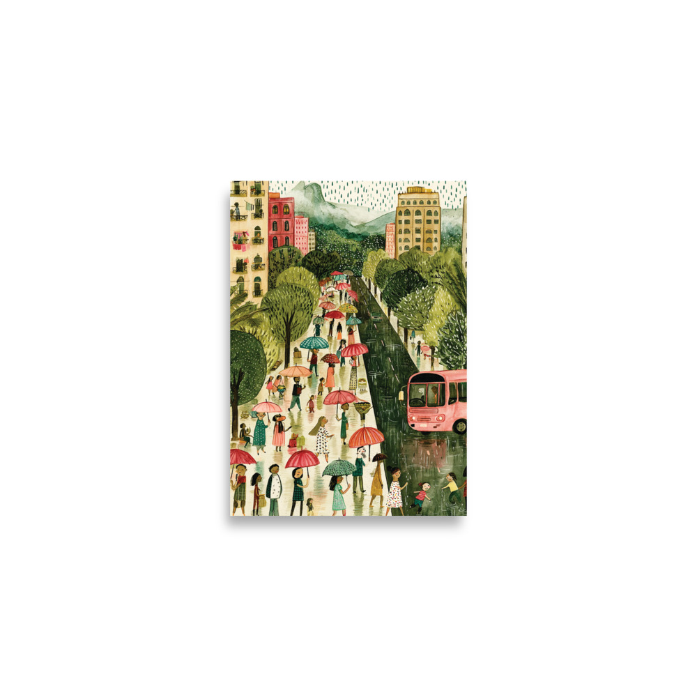 Poster Rio – Botafogo Rainy Day - Image 2